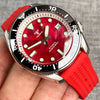 Tandorio SBDX001 Diver TD214R MOP Red Sapphire NH35 42.5MM 20bar