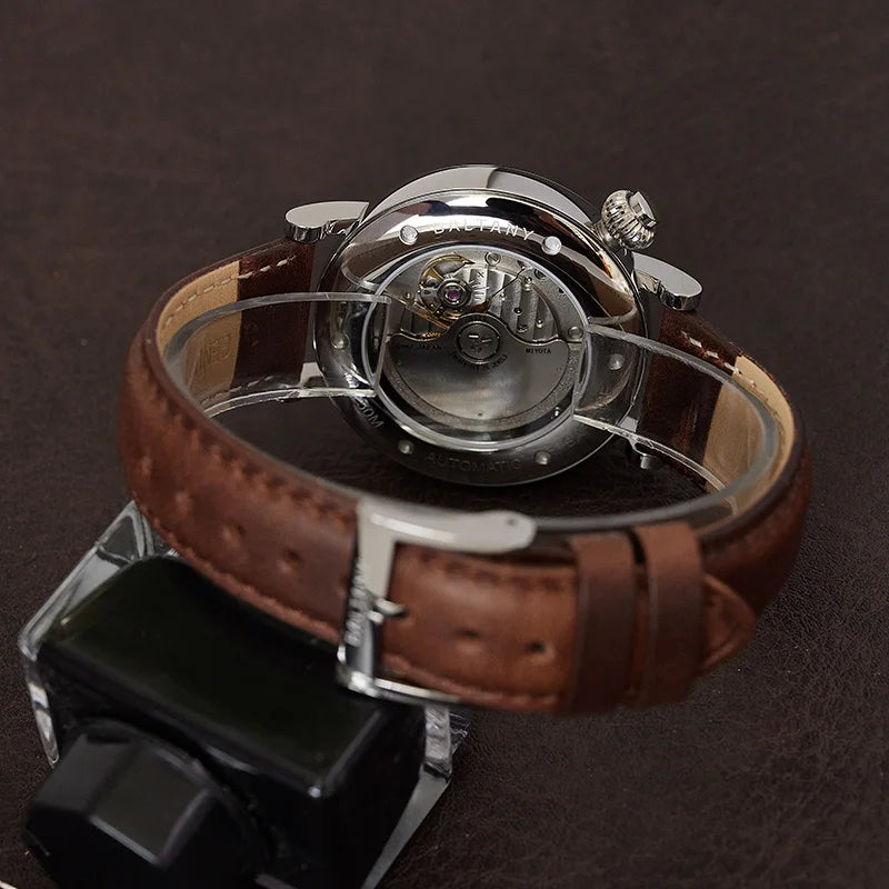 Customizable Baltany 41mm Polit Watch Man S6047 5ATM AR Sapphire Homage A-7 1935 Avigation Miyota 9122 Automatic Swiss Lume