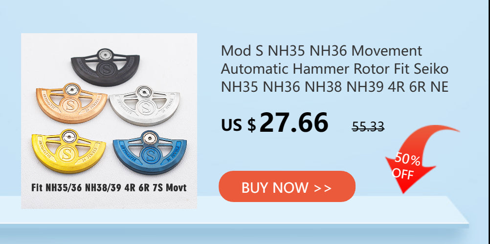 NH34 NH35 Case SKX007 Watch Cases fit for NH35 NH36 7S26 Movement Crown at 3.0 Click Spring NH35 Mod Seiko SKX007 Watch Case