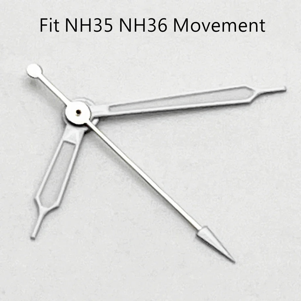 NH35 Hands Silver/Blue Watch Hands Fit NH35 NH36 PT5000 ETA2836 2824 DG2813 3804 Miyota8215 8205 821A Movement Watch Accessories