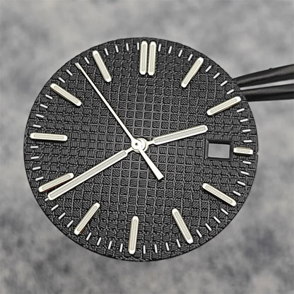 31.8mm Watch Dial + watch Hands complete set Green Luminous Dial Replacement Accessories for NH35 Movement Watch Repair Parts