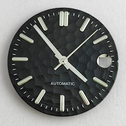 New 28.5mm NH35/NH36 dial watch dial S dial green luminous suitable for NH35/NH36 movements watch accessories repair to