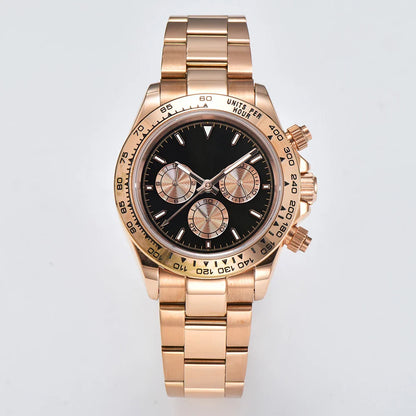 Oumashi Chronograph Automatic  ETA 7750 MOVT custom logo sapphire 40mm Daytona Panda Watch 5Bar