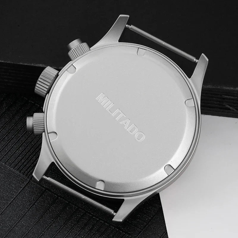 Militado ML1868KF Chronograph Watch  VK67 Quartz 10Bar 39MM Multifunction Military Watch BGW 9 Lume