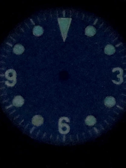 Modified 28.5MM Blue 369 Nail Watch Dial Weak Luminous Watch Faces Men's Watch Accessory Fit NH35 Movement
