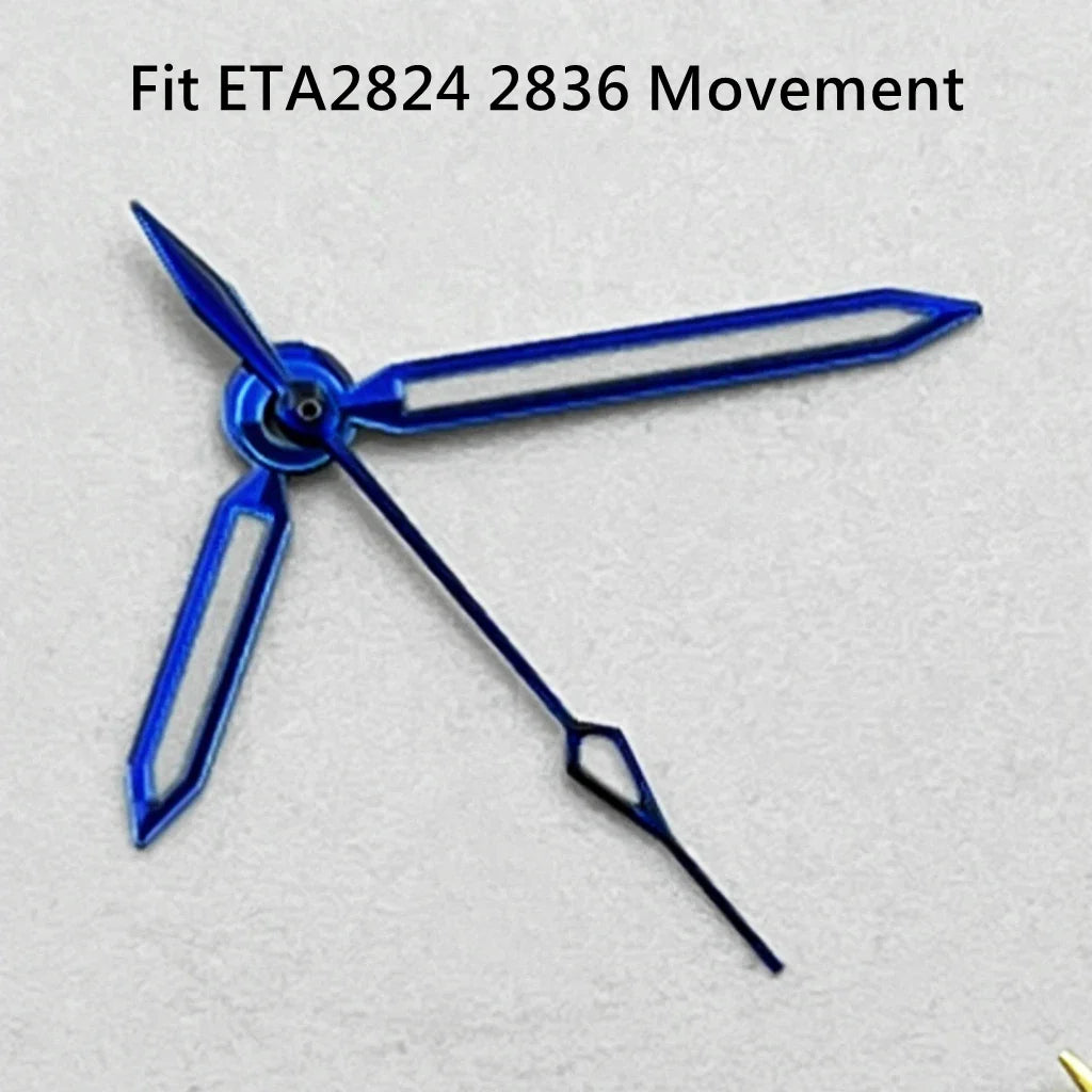 NH35 Hands Silver/Blue Watch Hands Fit NH35 NH36 PT5000 ETA2836 2824 DG2813 3804 Miyota8215 8205 821A Movement Watch Accessories