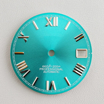 28.5mm NH35 dial Roman dial S Dial Modified Dial for NH35/NH36 Automatic Movement Watch accessories