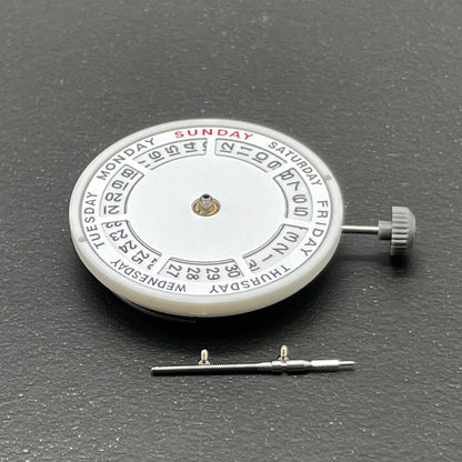 Genuine Miyota 8285 Automatic Mechanical Movement Mod Day-Date Watch Mechanism with Week at 12:00/Date at 3:00 O'clock 21 Jewels