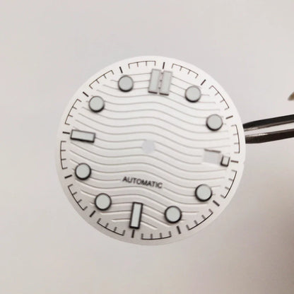 31mm Watch Dial Watch Parts Retrofit Green Luminous Faces for 2813/8215/821A/2836 Automatic Movement Dial Repair Parts