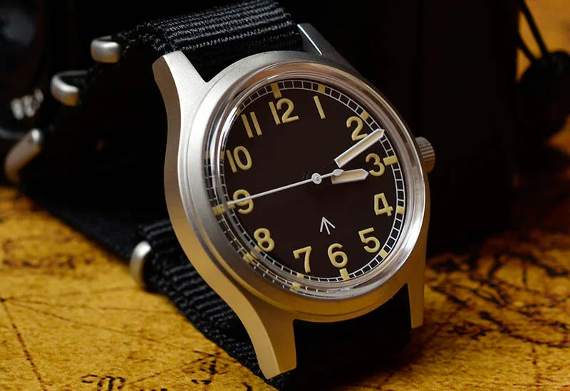 Custom logo available Baltany 36MM W10 Military Watch Man S2005 Waterproof Sterile Dial NH38 Automatic Ar Sapphire  10bar Swiss Lume
