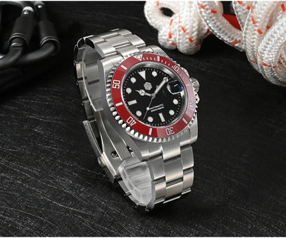 San Martin SUB Diver Sn0019G 41mm Water Ghost PT5000 SW200 Automatic AR Sapphire 20Bar BGW-9 Luminous