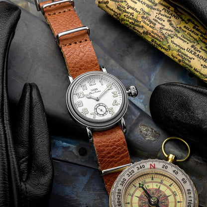 THORN T013 36mm Vintage Pilot Watch ST1700 Manual winding Sub Second Swiss luminous Sapphire