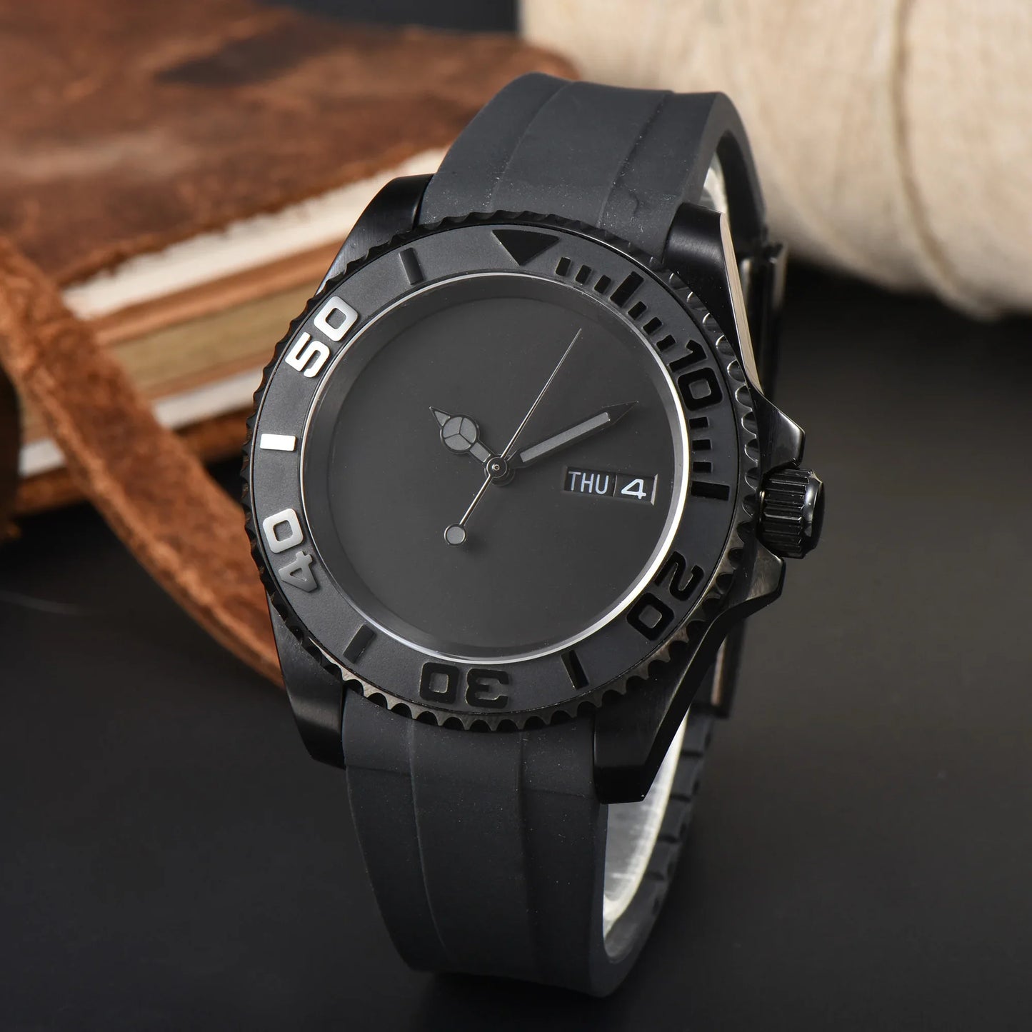 Sterile Yacht Master Watch 40.5mm Diving NH36 Movement Ceramic Bezel Sapphire 5Bar