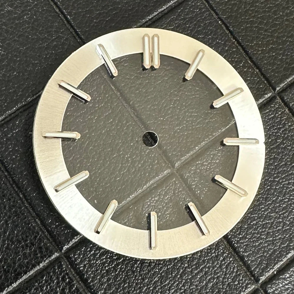 31.8MM Watch Dial Green Luminous Transparent Film No Calendar Window No Date Watch Faces Modified Accessories for NH70 Movement