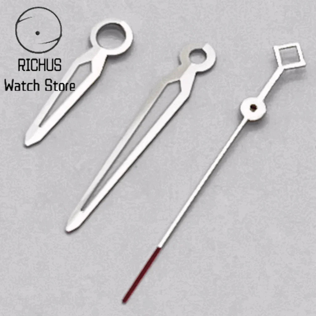 NH35 Silver Watch Hands Green Luminous Fit NH35 NH36 Movement Watch Accessories