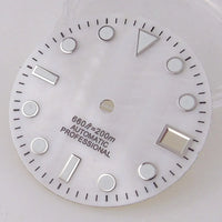 A white dial