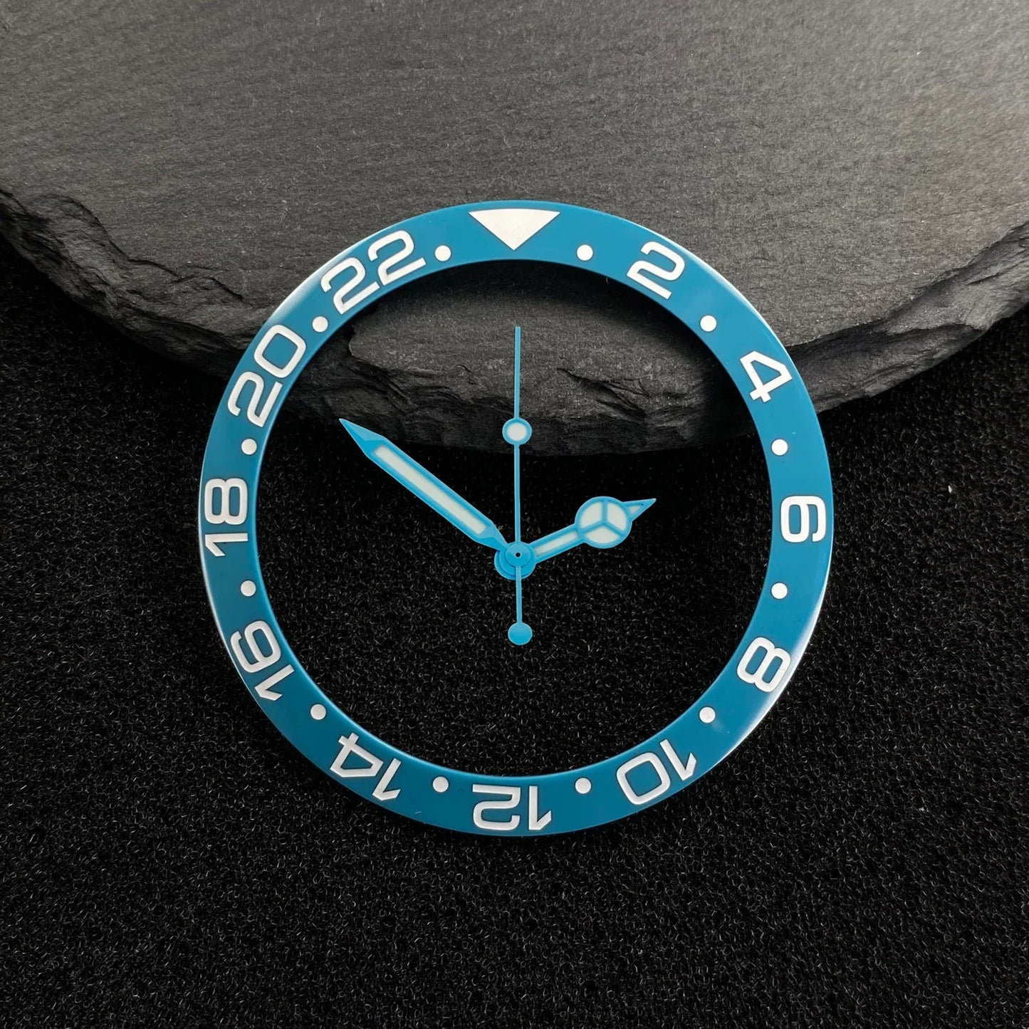 NH35 38-30.5mm bezel insert red Hands Watch Hands Blue Green Luminous Red Green Blue Hands For NH35/36/4R/7S Movement Watches Parts