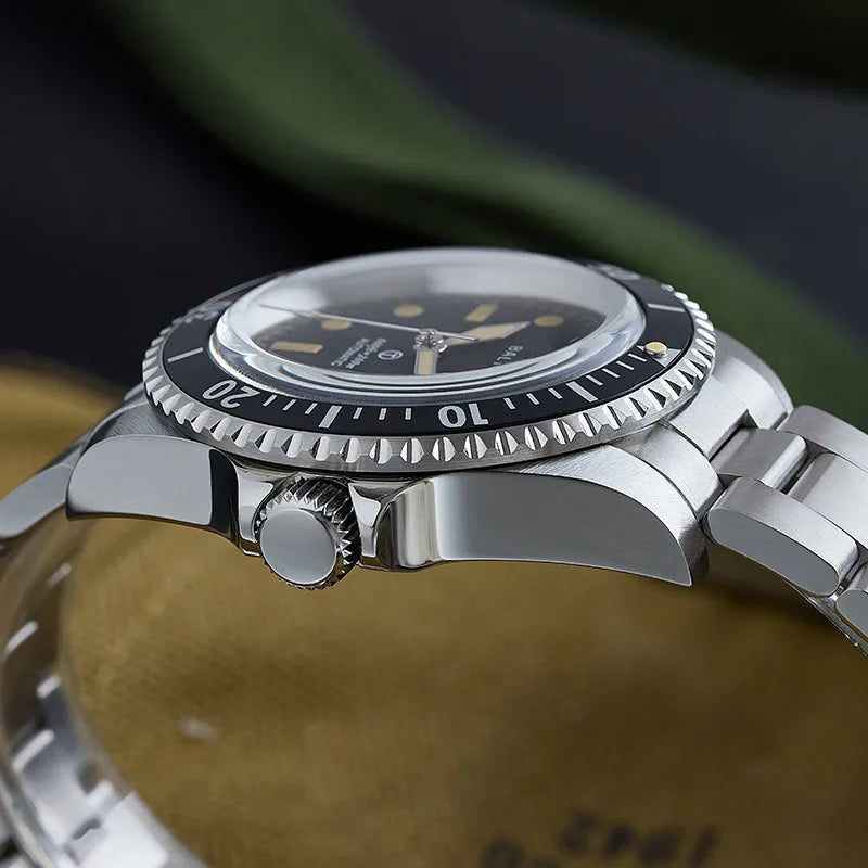 Baltany 39MM Dive Watch Man S3075 MilSubmariner Homage Watch  20Bar Waterproof Stainless Steel Bracelect NH38 Auto Sports Watch