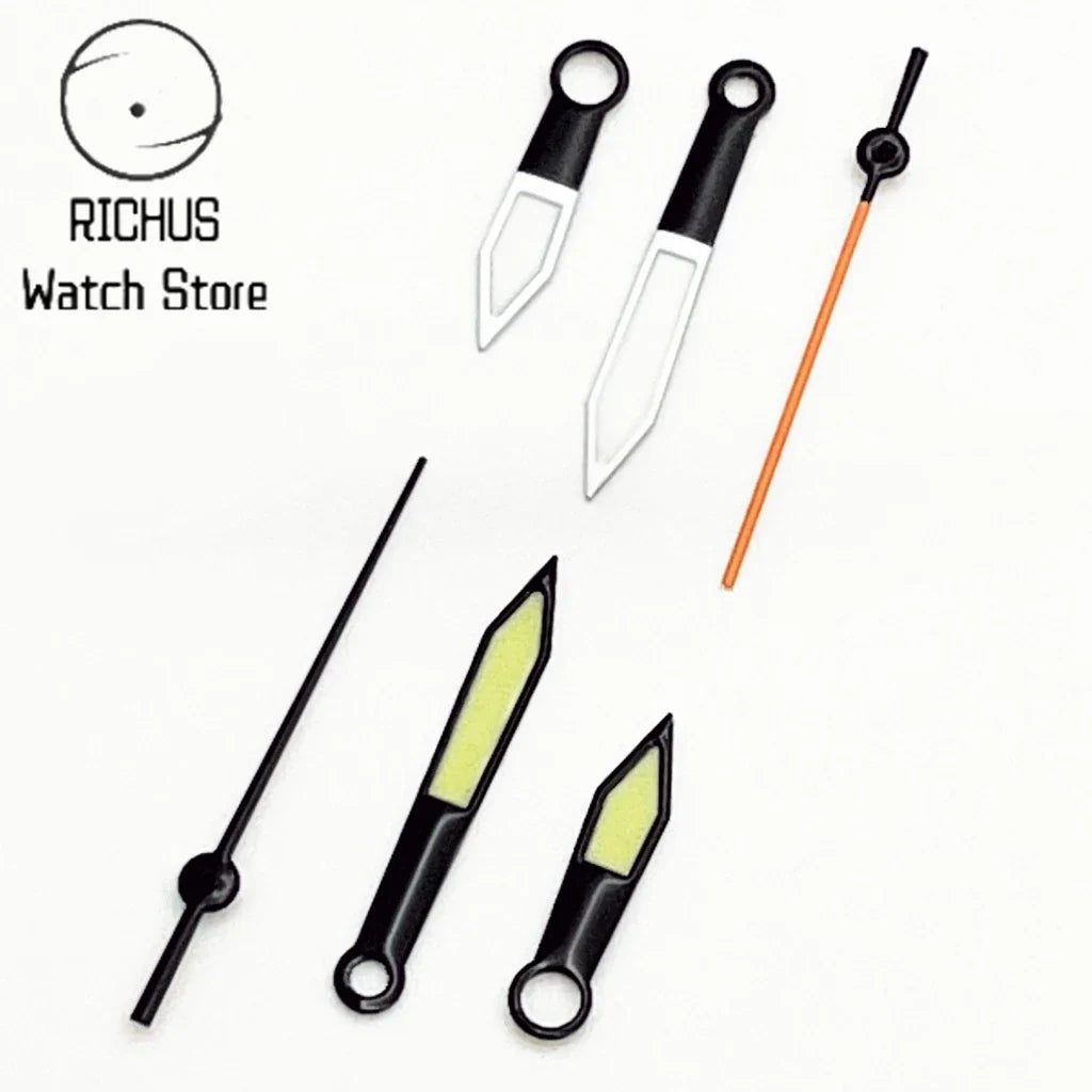 NH35 Watch Hands Black/White Watch Hands Fit NH35 NH36 PT5000 ETA2836 2824 Miyota8215 8205 DG2813 Movement Watch Accessories