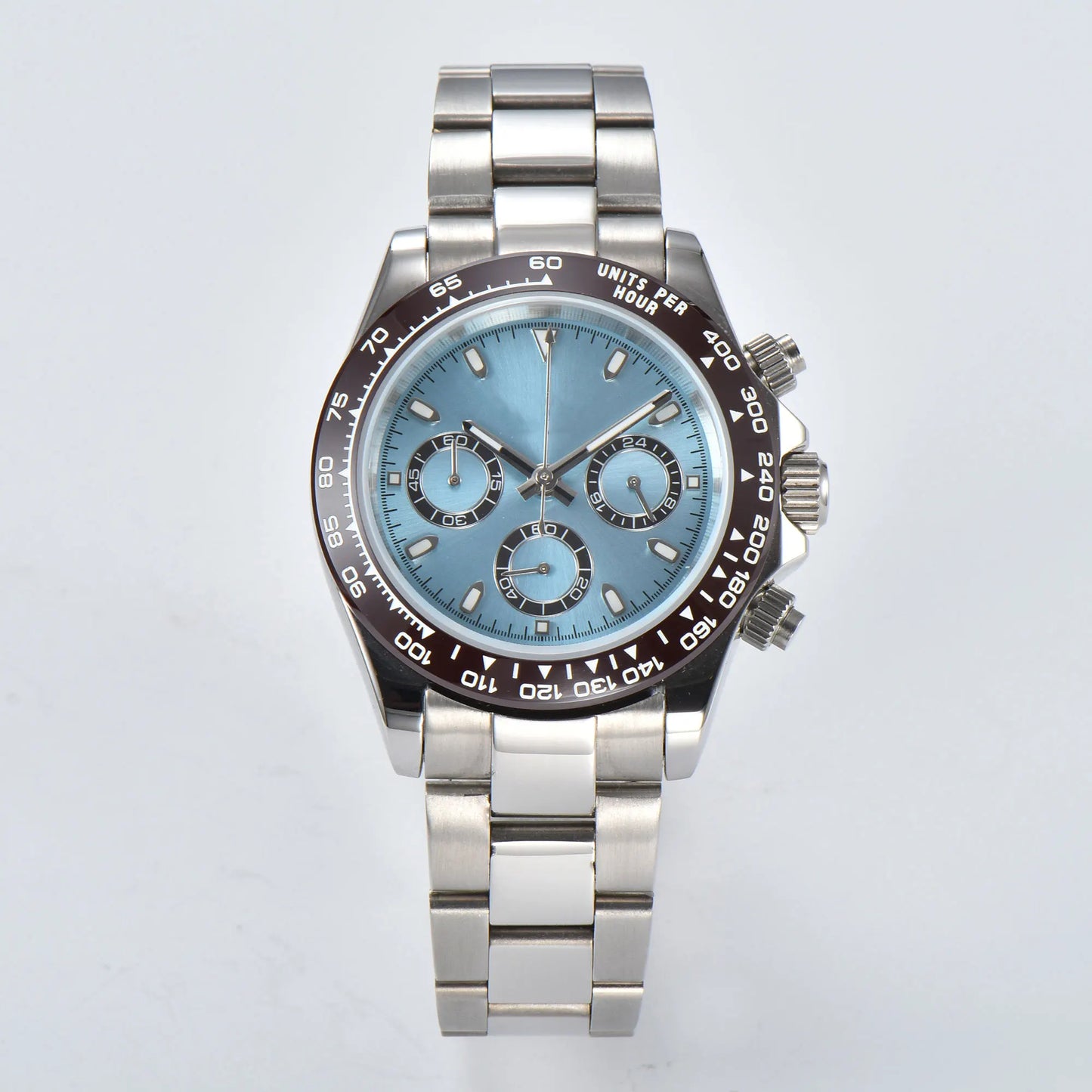 Nologo Daytona VK63 Quartz Watch Sapphire Glass 3ATM 39MM  Luminous Chronograph