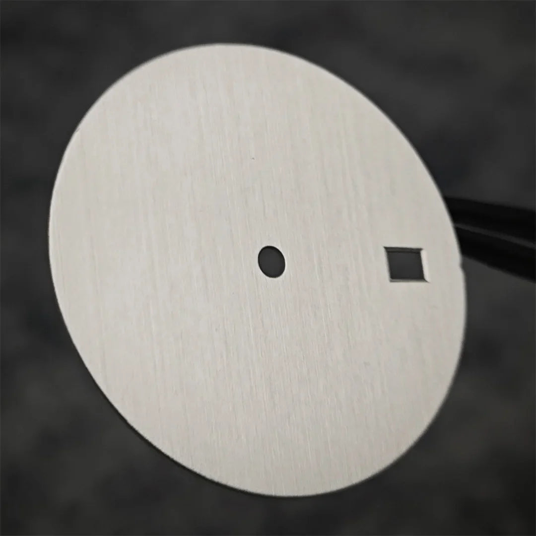 30.5mm Solid Color Watch Dial for NH35 Movement Vertical Pattern Mechanical Watch Faces DIY Watch Repair Accessories