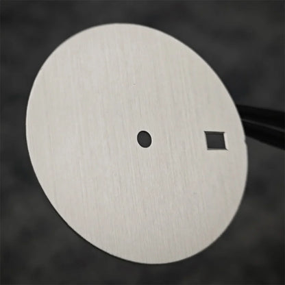 30.5mm Solid Color Watch Dial for NH35 Movement Vertical Pattern Mechanical Watch Faces DIY Watch Repair Accessories