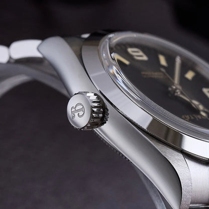 Baltany 36MM Explorer Watch Man S4056 NH38 Automatic Mechanical Watch  Waterproof 20Bar Stainless Steel Bracelet Retro Watches