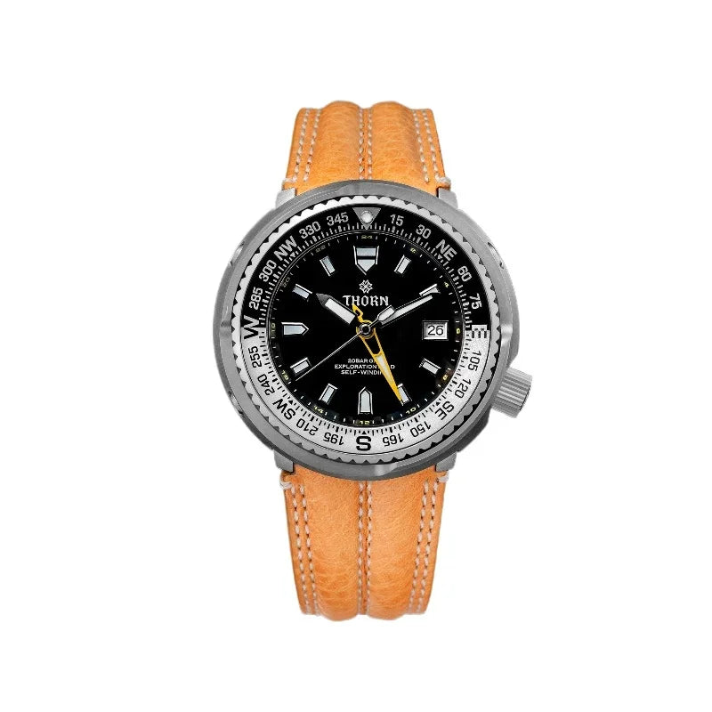 THORN T012 Titanium Mountain Tuna Watch NH34 GMT Movement 47mm Sapphire  20Bar  BGW9 Luminous