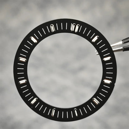 31mm Watch Dial Hollowed Out Surface Green Luminous Watch Faces Accessories Repair Parts NH70／NH35 / NH36 Movement