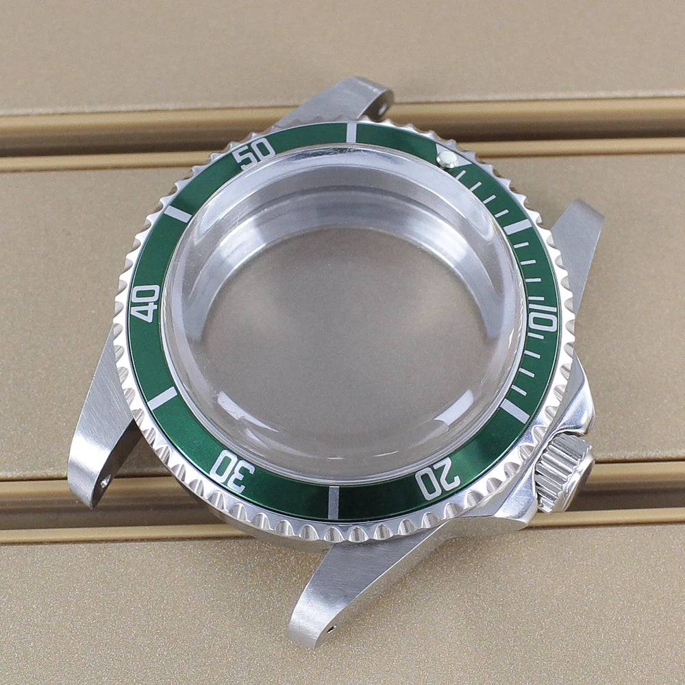 38mm Vintage Diving Watch Case Dome Acrylic Glass For Seiko NH35 NH36 NH38 NH34 Automatic Movement 28.5mm Dial Retro Submariner