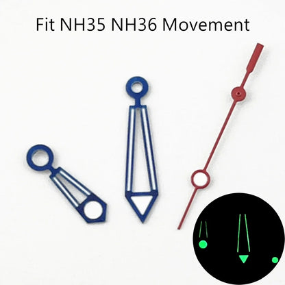 NH35 Watch Hands Green Luminous Fit NH35 NH36 ETA2824 2836 Miyota 8205 8215 N821A Mingzhu DG2813 3804 Movement Watch Accessories