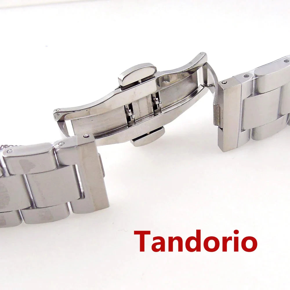 20ATM 39mm Stainless Steel Pilot Brushed Watch Case Sapphire Glass Fit NH35 NH36A ETA2824 PT5000 Automatic Movement