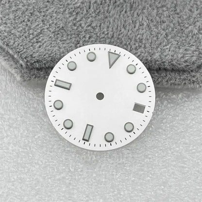 28.5mm NH35 Dial Green Luminous Watch Dial SUB Surface with Calendar Window Watch Accessories for NH35/NH36 Movement