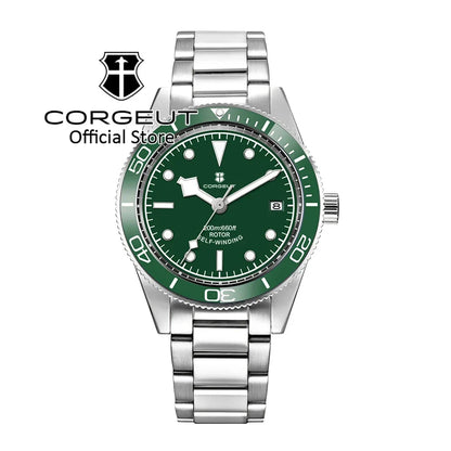CORGEUT 41mm Submariner Diver Sapphire Ceramic Bezel 10Bar NH35 Automatic Glass Back