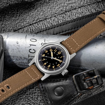 THORN SHY043 36mm  NH35 Automatic Retro Field Military Watch C3 Luminous 10bar