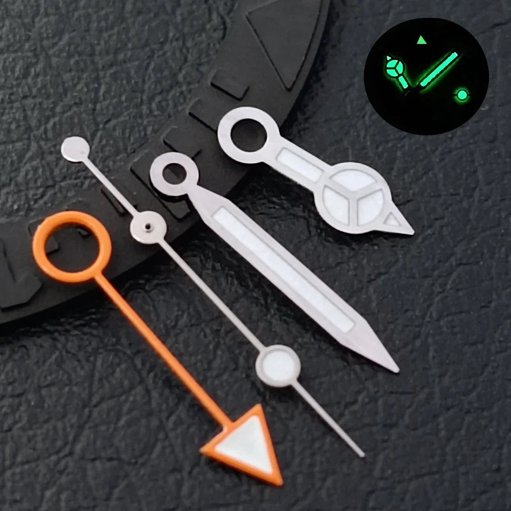 GMT Hands Blue Green/Green Luminous NH34 GMT Watch Hands for NH34 Automatic Movement watch accessories Watch Part For Wristwatch