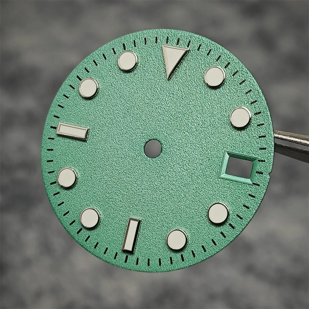 28.5MM Watch Dial NH35 Dial Frosted Texture Watch Faces Men's Watch Accessories for NH35/NH36/4R/7S Mechanical Movement