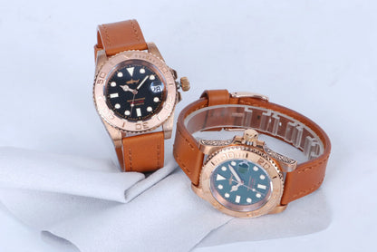 HEIMDALLR Bronze Diver Watch HMCR21 NH36 Automatic Sapphire BGW-9 Lume 44MM Yachmaster 30Bar