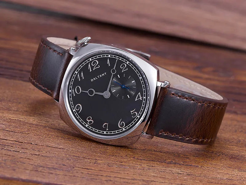 Baltany Quartz 1921 Watches Man S4072 Affordable Reminiscent Wristwatches Sapphire Crystal Sapphire Crystal Square Dress Watch