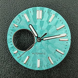 NH38 Watch Dial  man watch Custom logo dial green luminous suitable for NH38 movement watch accessories