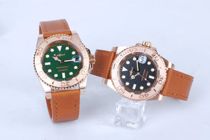 HEIMDALLR Bronze Diver Watch HMCR21 NH36 Automatic Sapphire BGW-9 Lume 44MM Yachmaster 30Bar