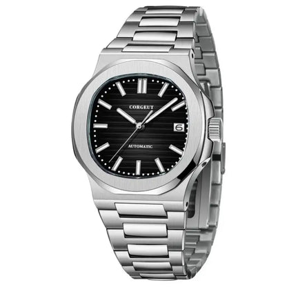 Corgeut 6017 Nautilus Watch 40mm Custom logo NH35 Movement  Sapphire Crystal Watch 10bar Lumnious