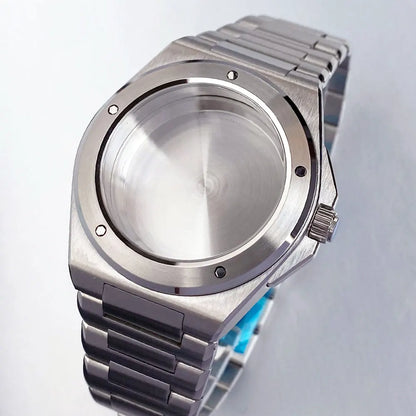 Engineer Watch Case 20ATM Waterproof 40mm Two Tone Gold Sapphire Glass Fit NH35 NH36 NH34 Movement pt5000 eta2824