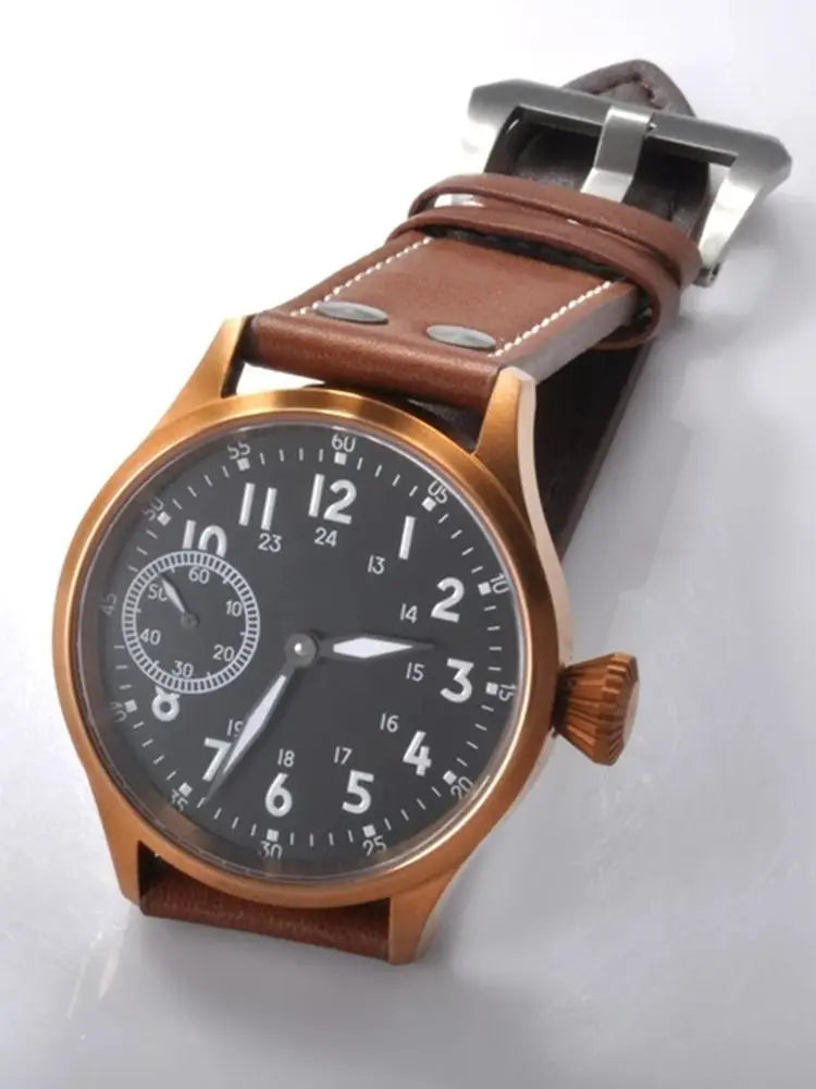 44mm  Men's Watch Seagull ST3600 Manual Winding Sub Second  Sapphire Luminous Chronograph