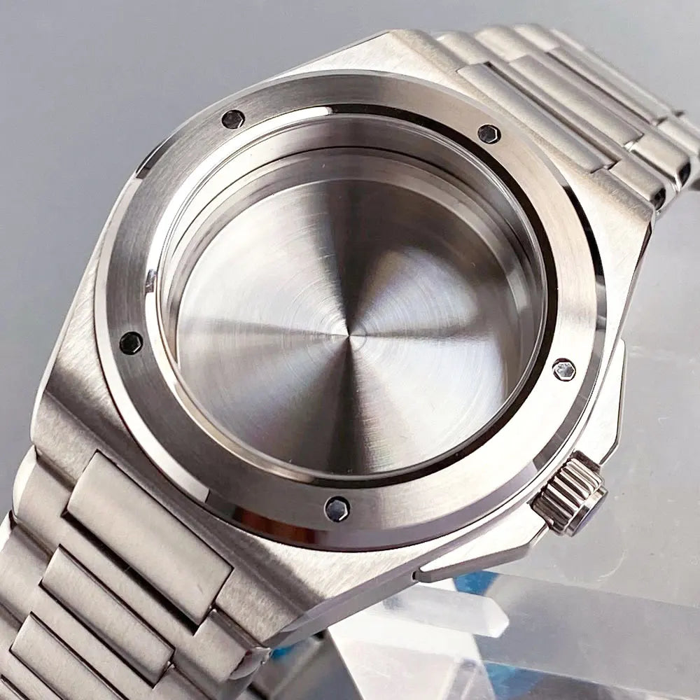 Engineer Watch Case 20ATM Waterproof 40mm Two Tone Gold Sapphire Glass Fit NH35 NH36 NH34 Movement pt5000 eta2824