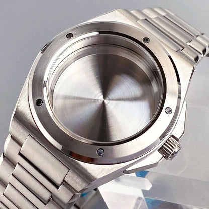 Engineer Watch Case 20ATM Waterproof 40mm Two Tone Gold Sapphire Glass Fit NH35 NH36 NH34 Movement pt5000 eta2824