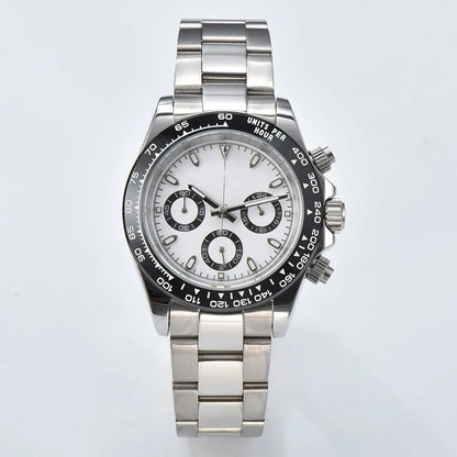 Nologo Daytona VK63 Quartz Watch Sapphire Glass 3ATM 39MM  Luminous Chronograph