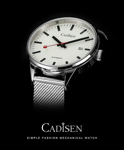 Cadisen C8221 Minimalist Watch Miyota 8215 AR Sapphire C3 Lume 40MM 5Bar