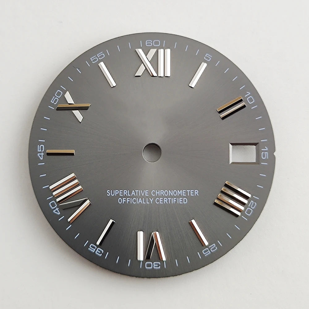 28.5mm NH35 dial Roman dial S Dial Modified Dial for NH35/NH36 Automatic Movement Watch accessories