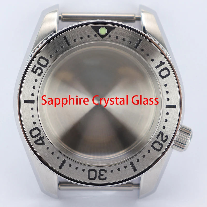 42mm Silvery Men's Watch Cases Bracelet Sapphire Glass For NH35 NH36 NH34 NH38 NH70 Movement NH35 Cases 28.5mm Dial Mod SPB185